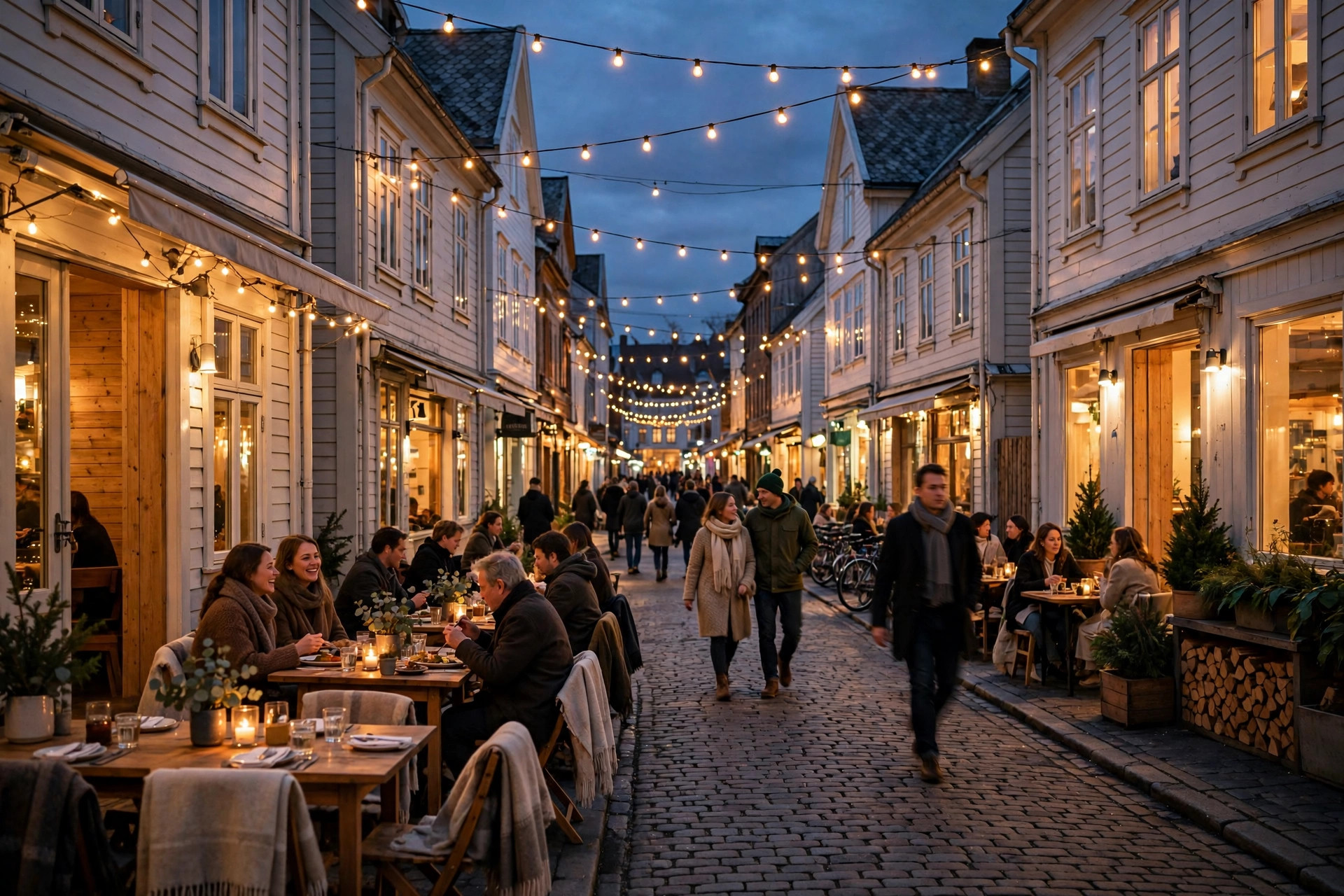 Restaurantens Google-profil med oppdaterte åpningstider, ukens innlegg og spørsmål og svar-seksjon